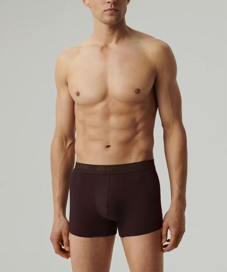 Трусы мужские боксеры Atlantic MH-1199 Pima cotton, шоколадный