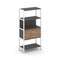 Shelf System Односекционный стеллаж четырехярусный с ящиками SN.STM-412 Антрацит/Дуб Табак/Металл Бе