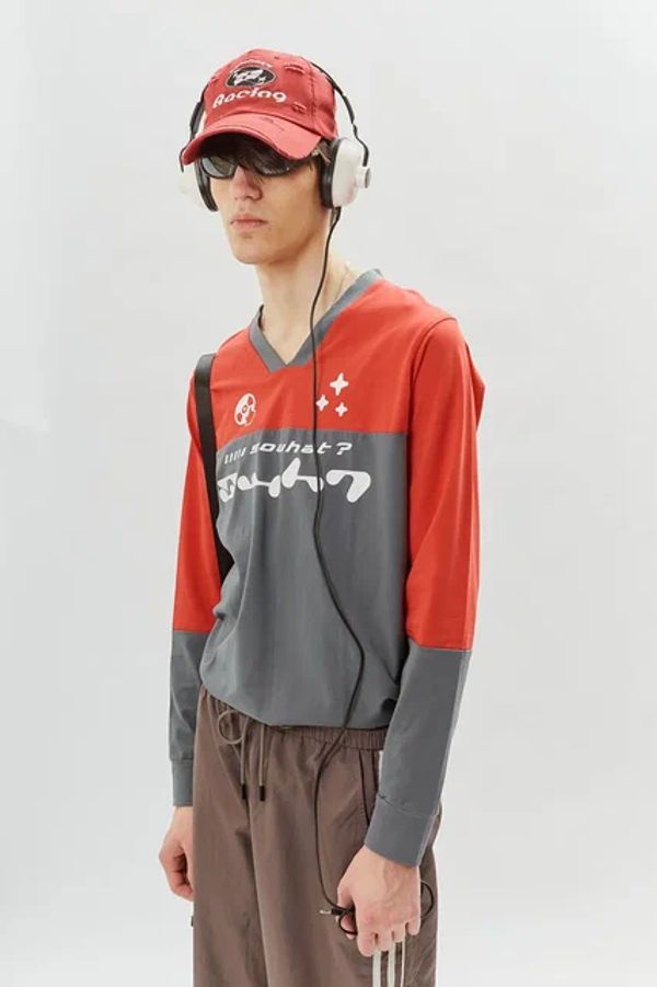 Лонгслив SWHT красный - фото 6