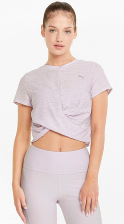 Женская теннисная футболка Puma Studio Skimmer Tee - lavender fog