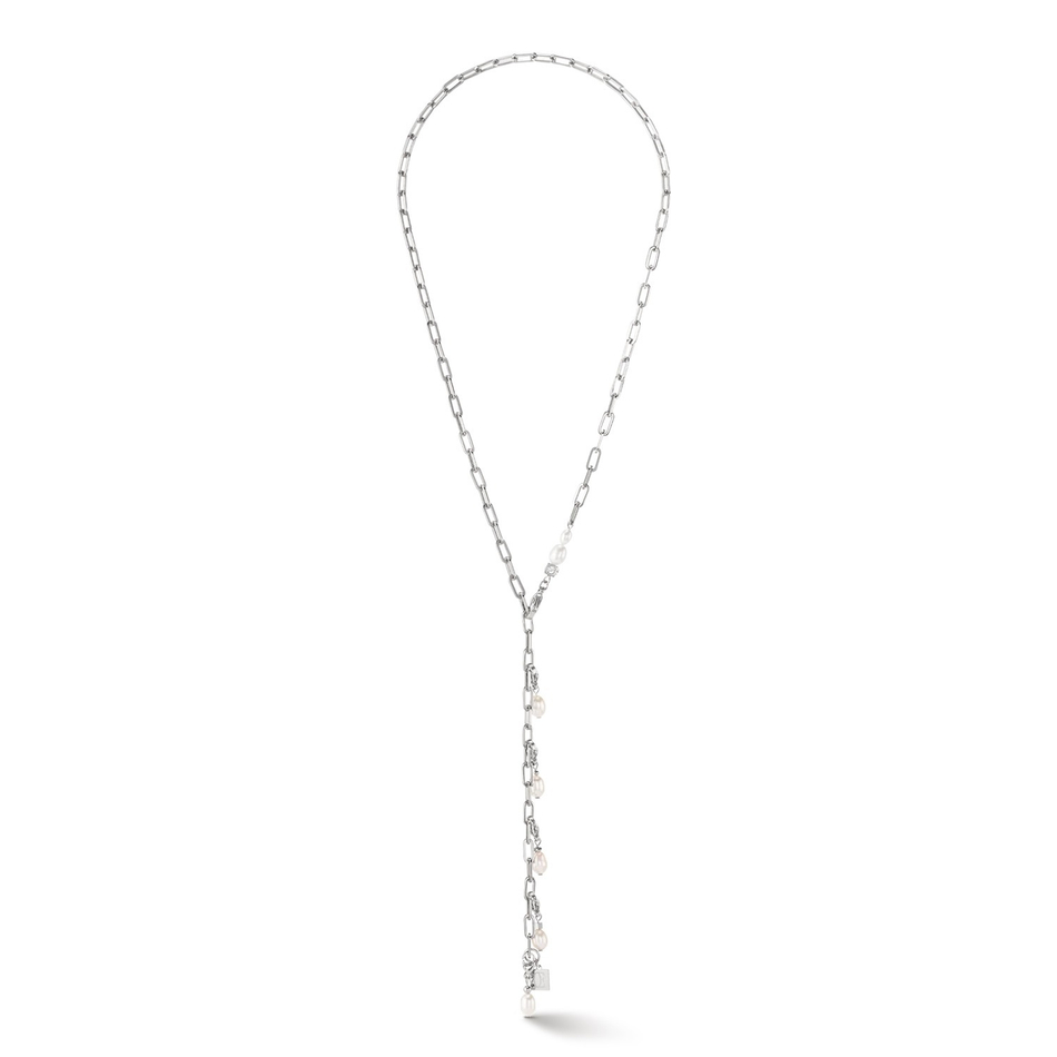 Колье Coeur de Lion White-Silver 1112/10-1417