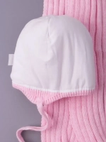 Шапка для девочки зимняя вязаная и шарф