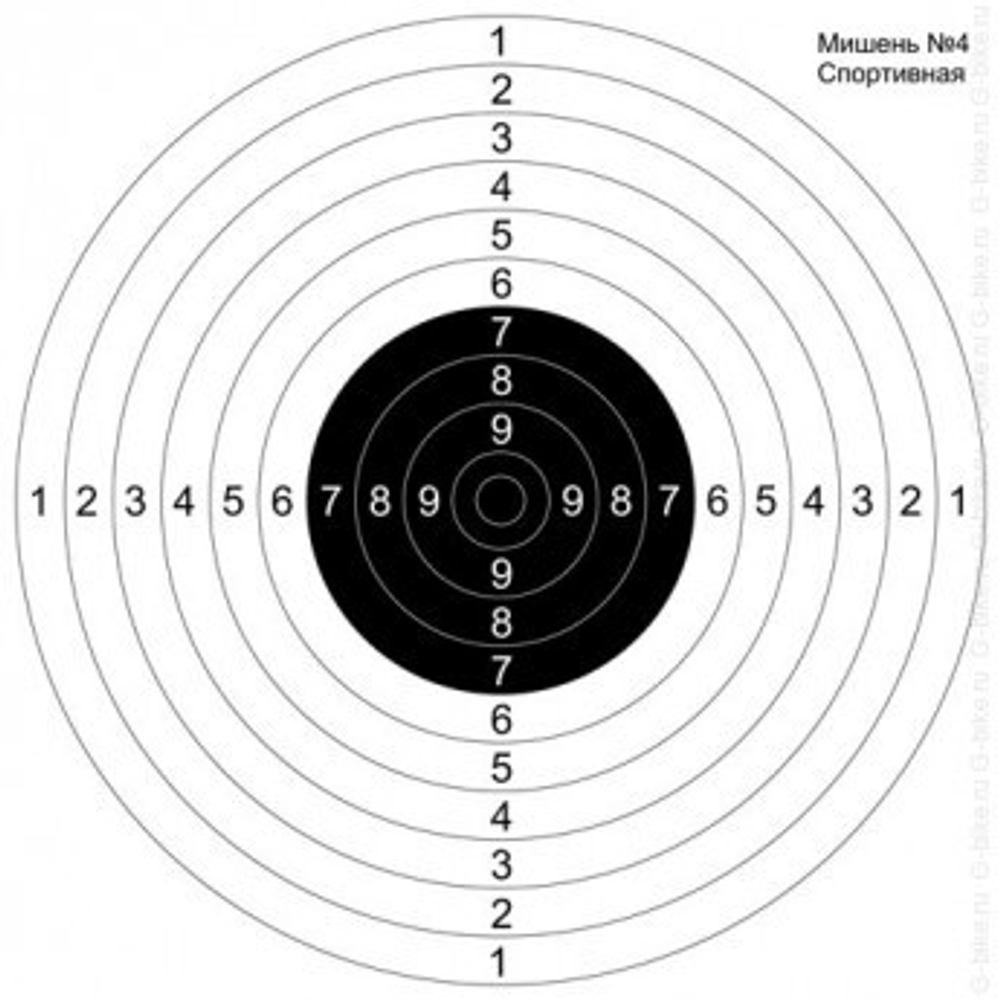 Мишень №4 Спортивная (500х500), 10 шт
