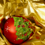 Шар с изображением ёлки