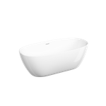 Акриловая ванна Sancos Oval 1700x800x580 мм, отдельностоящая, овальная, с каркасом, со сливом-переливом, донным клапаном"сlick-сlack", цвет белый, арт. FB21