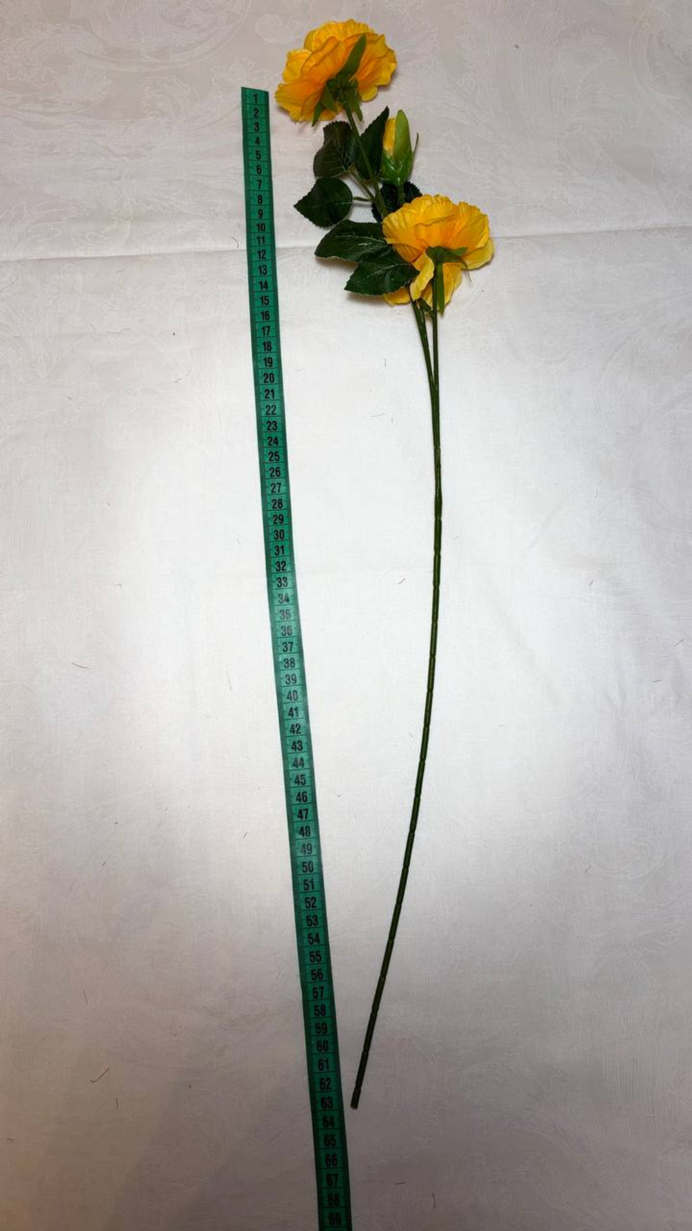 Искусственные цветы, желтые подсолнухи / Высота 44 см. 9 стебелей 9 бутонов/