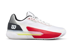 Мужские теннисные кроссовки Wilson Rush Tour 5 Clay - white/black/infrared