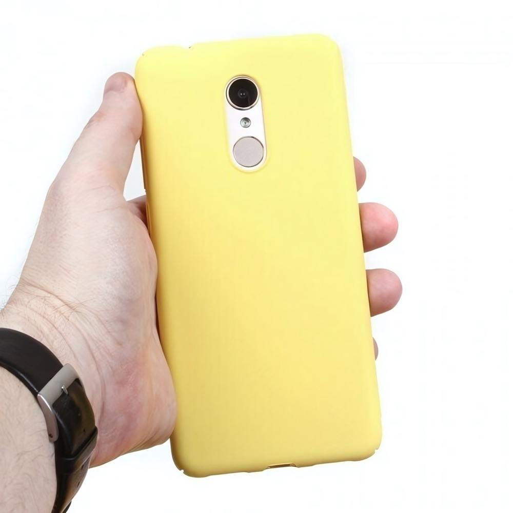 Панель матовая Soft Touch для Xiaomi Redmi 5, 010659 Желтый