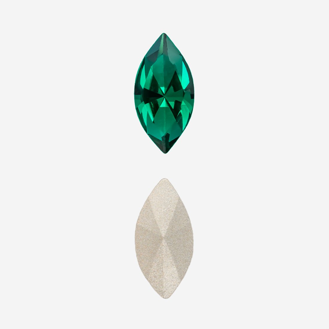 Кристалл Маркиз (Marquise Fancy Stone), оттенок "Emerald", 10*5мм