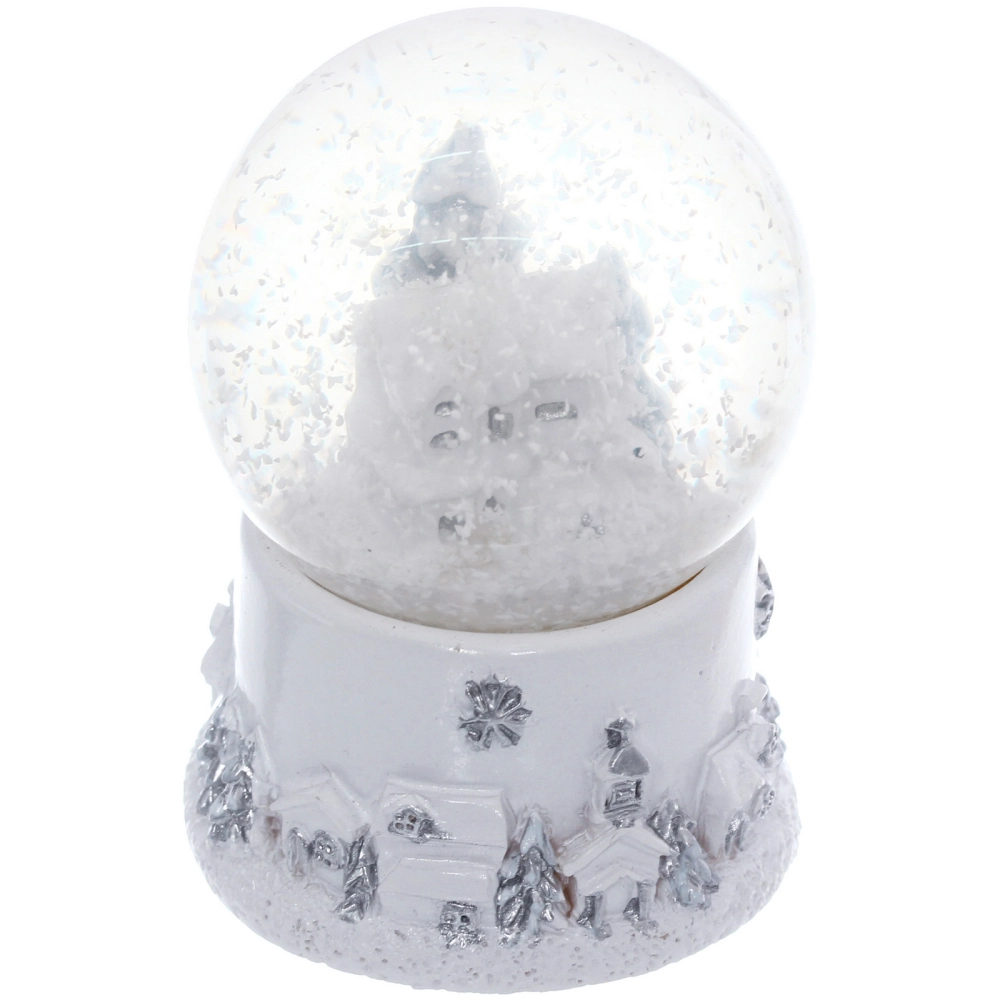Сувенир Снежный шар «Новогодние пейзажи» 4.5*4.5*6 см (с подсветкой), микс