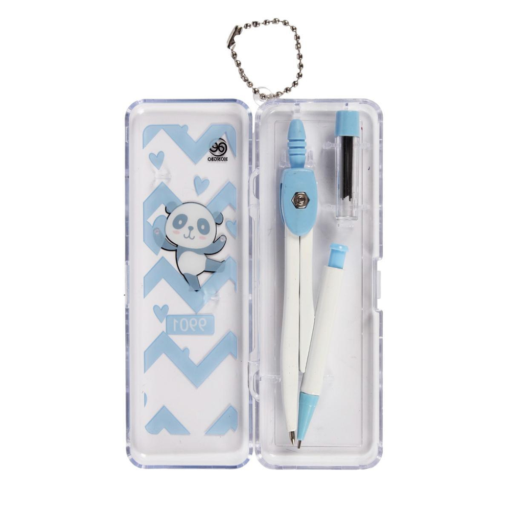 Циркуль-автомат со стержнями "Панда" в пластиковом пенале, С-30664