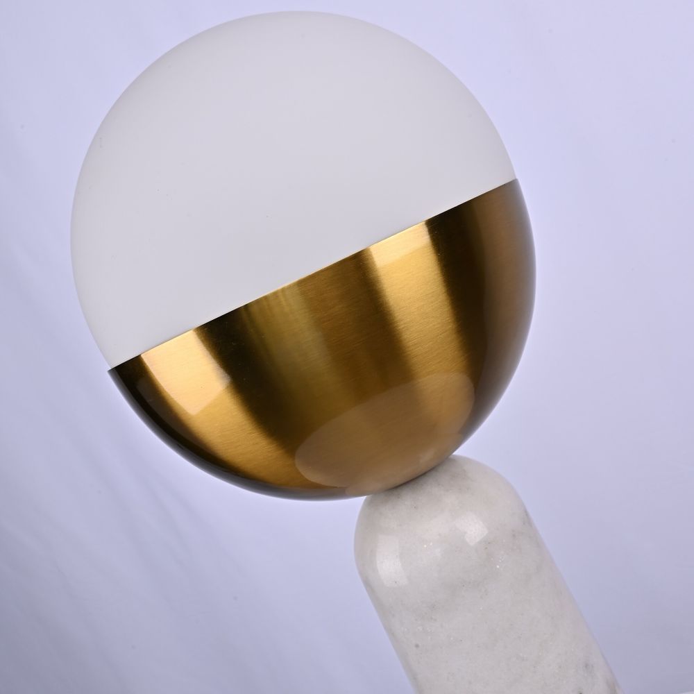 Настольная Лампа Marble Globe White By Imperiumloft