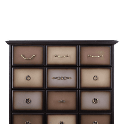 Комод "Пандора"- 4 с 4 ящиками Орех Шоколад