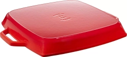STAUB - Сковорода-гриль чугунная 33 см квадратная (2 сорт) / артикул   40511-785-5  / GTIN 3272340019098