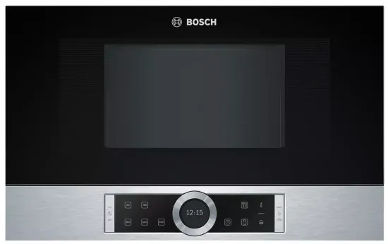 Микроволновая печь встраиваемая Bosch BFL634GS1, черный/серебристый