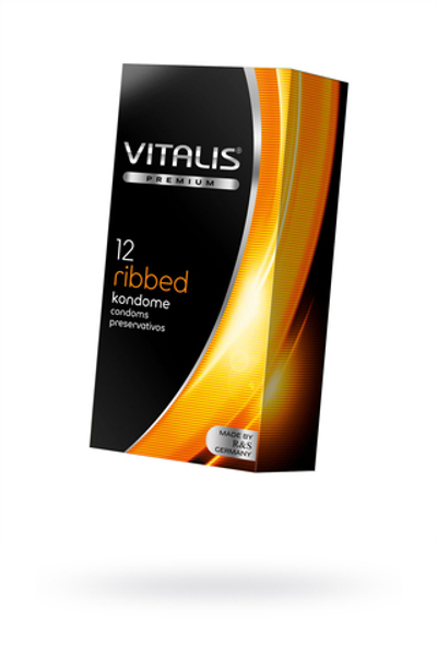 Презервативы ''VITALIS'' PREMIUM ribbed №12