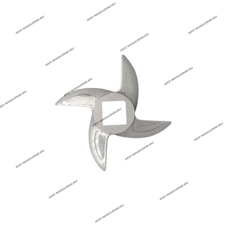 Нож для мясорубок, квадрат 9,5мм, размах 44мм, толщина ножа 9,5 мм, тип 3