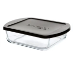Форма для запекания с черной крышкой 210*164 мм 1080 мл(1205756)