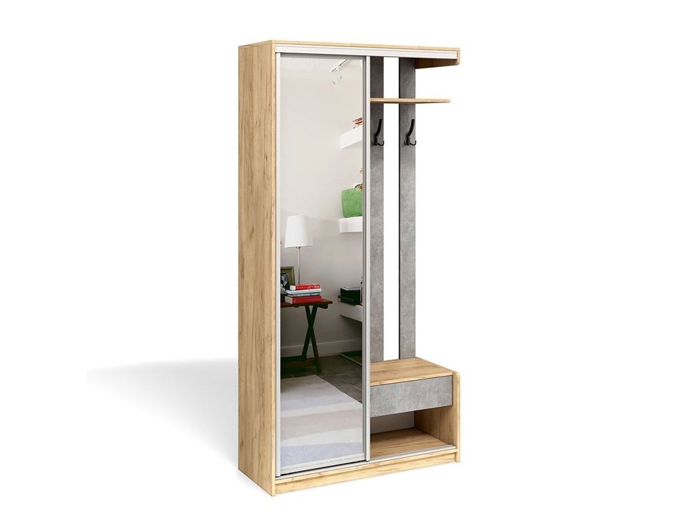 Прихожая Лайт Дуб Крафт золотой / Ателье светлое