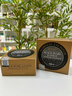 Petitfee Гидрогелевые патчи для глаз Black Pearl & Gold Hydrogel Eye Patch, 60 шт.