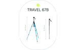 Штатив Raylab Travel 67B алюминиевый сплав (с головой), синий
