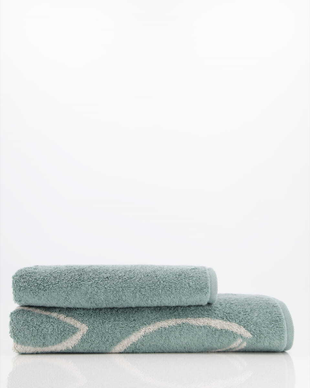 Полотенце 50х100 Cawo Atelier Floral 6239 47 голубое