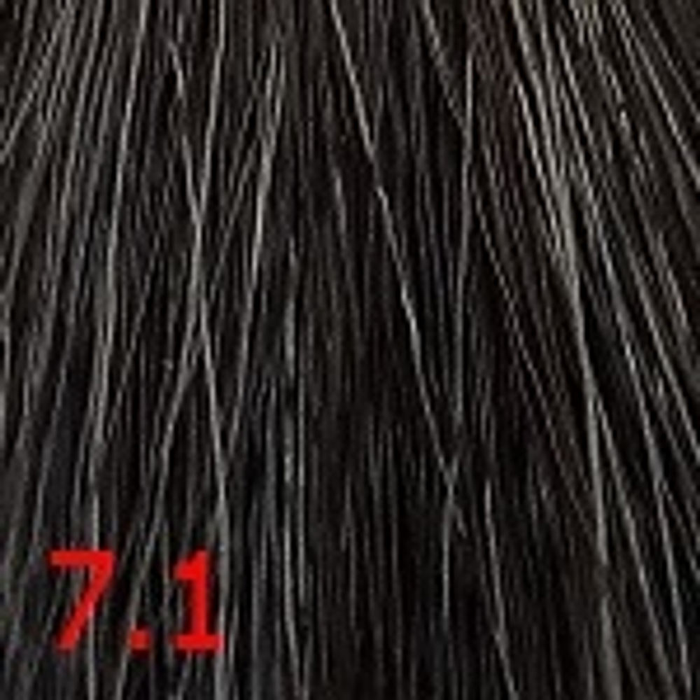 Крем-краска для волос Оттенок 7.1 Натуральный пепельный блондин KEEN XXL Colour Cream Mittelblond Asch 100мл