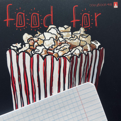 Тетрадь А5 48 л. АЛЬТ, скоба, клетка, Soft Touch, "FOOD IN BLACK" (5 видов), 7-48-1179