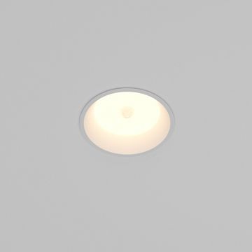 Встраиваемый светильник с датчиком движения и освещенности LED 8W 3000K DL055-8W3K-SEN-W белый Okno Maytoni