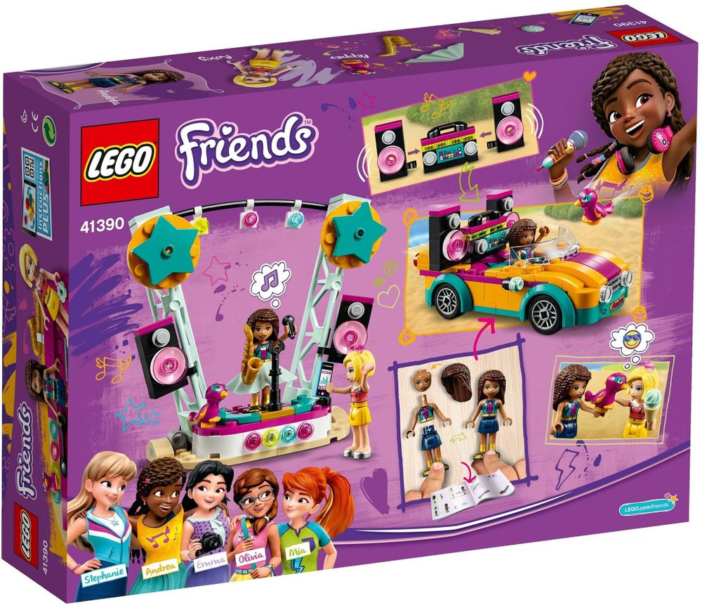 Конструктор LEGO Friends 41390 Машина со сценой Андреа