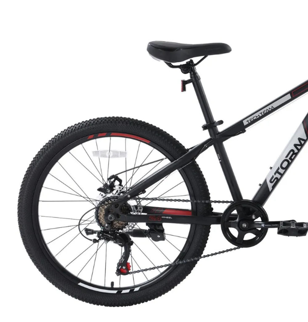 Велосипед 24" TechTeam Storm, рама 13,чёрный
