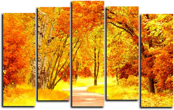 Модульная картина "Осенний пейзаж"