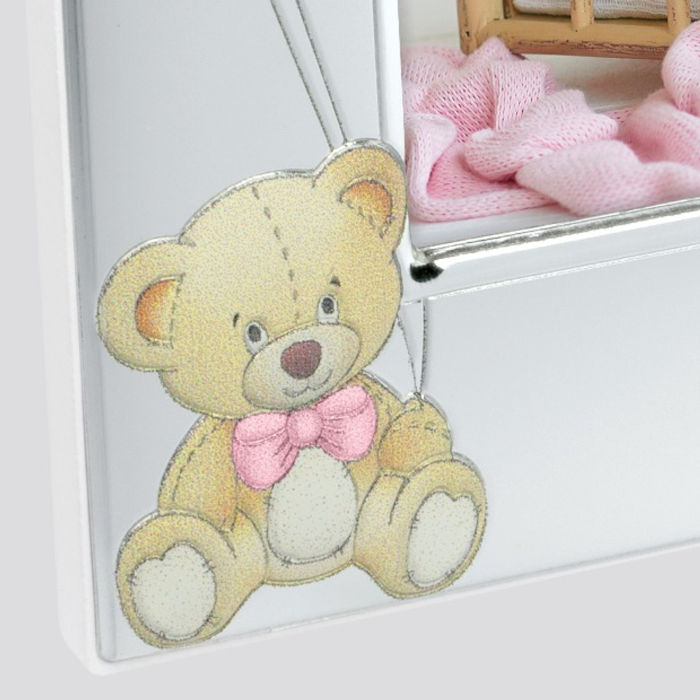 ZEP B17346P Ivan Pink SILVER PLATED 10x15 металл (розовая) детская с посеребрением ф/рамка