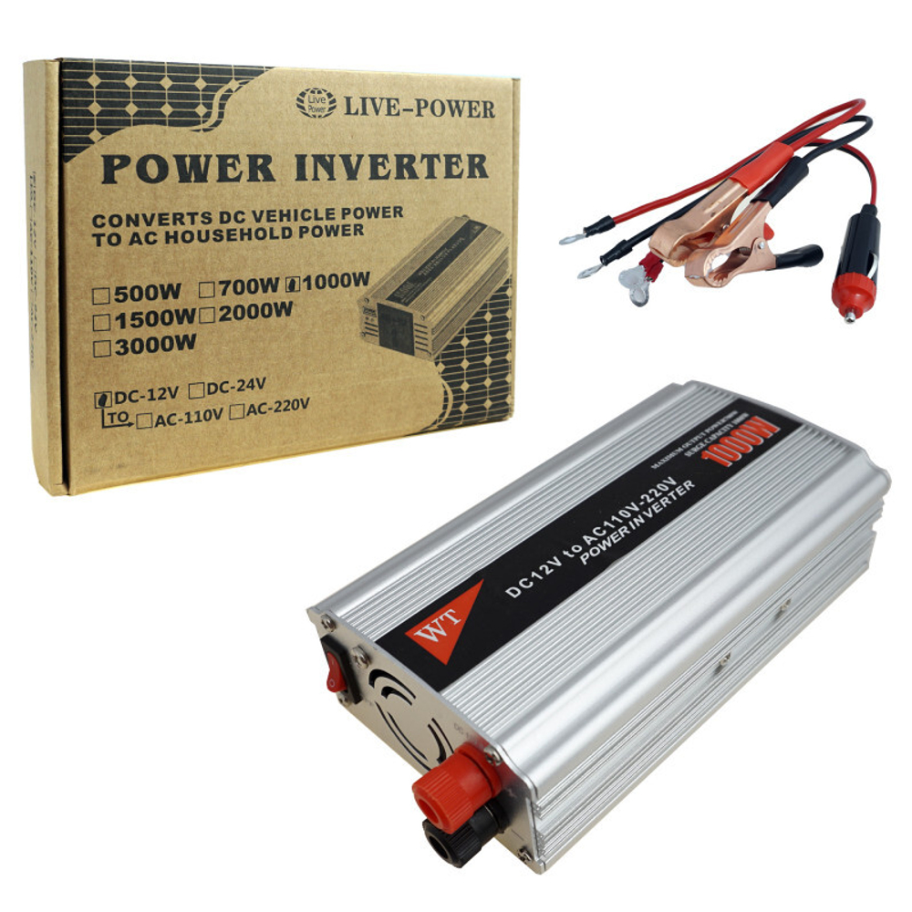 Автомобильный Инвертор 12V&gt;&gt;220V 1000W A4814