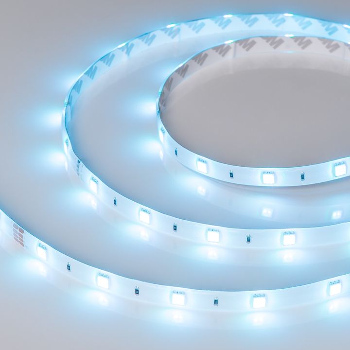 Светодиодная влагозащищенная лента Arlight 7,2W/m 30LED/m 5060SMD разноцветная 5M RTW-SE-B30-10mm 24V RGB 021732(2)