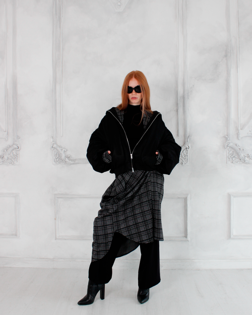 Бомбер Denis Detalov Crop черный