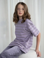 Футболка для девочки в полоску y2k