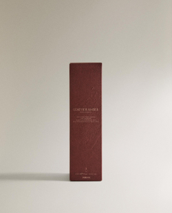 Zara Home Аромадиффузор Leather Amber 95 мл, тростниковые палочки микадо, аромат восточный древесный, Коричневый