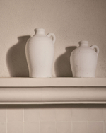 Palafrugell Белая терракотовая ваза 23 см