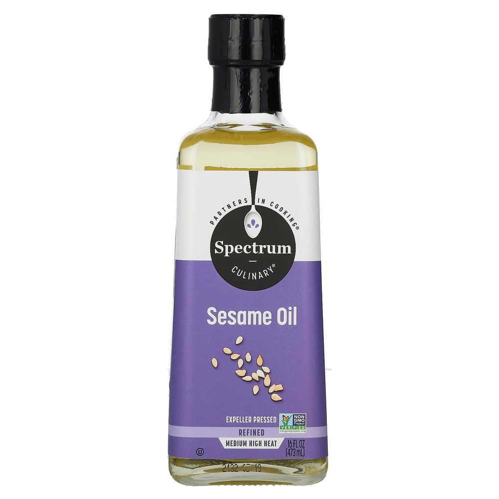 Spectrum Culinary, кунжутное масло, рафинированное, 473 мл (16 жидк. унций)