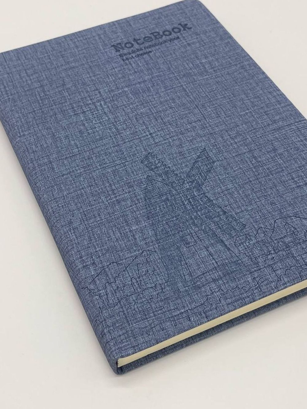 Блокнот 112 л. В5 25*17,5 см лин. св.син.джинс (7674-6)