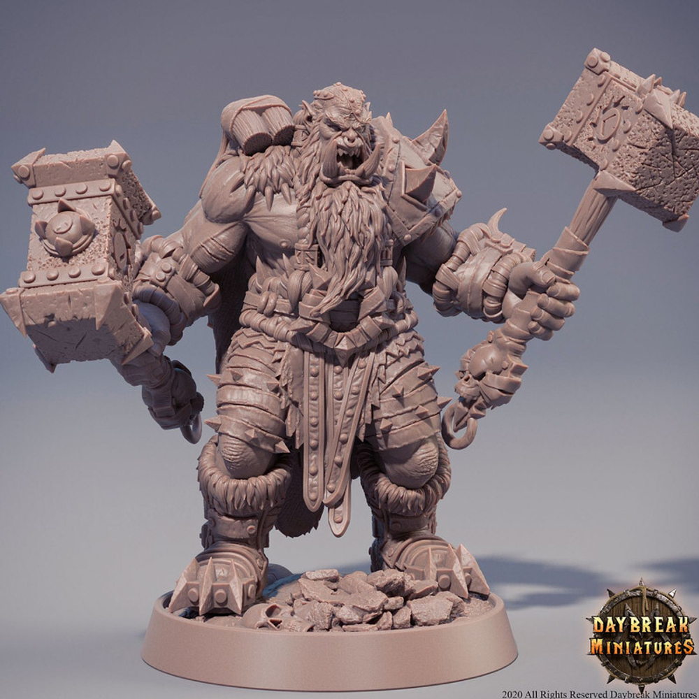 Орк Полуорк Воин Паладин Варвар Файтер Рыцарь миниатюра для dnd, днд, pathfinder, фентези, Настольная игра, НРИ, Варгейм, РПГ