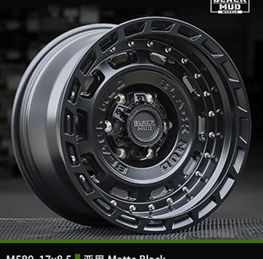 Диск колёсный M580 R17 8,5 ET0 Matte Black BLACK MUD