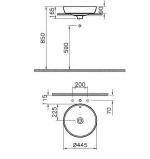 Раковина Vitra Metropole 45 5940B003-0012 белая