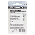 Биты с торцевыми головками 12 мм, 45 мм, 2 шт. Matrix