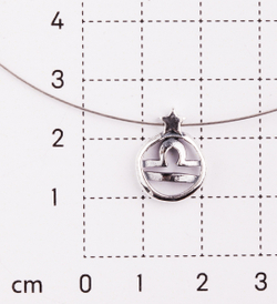 "Либра" подвеска Весы в серебряном покрытии из коллекции "Зодиак" от Jenavi с замком карабин