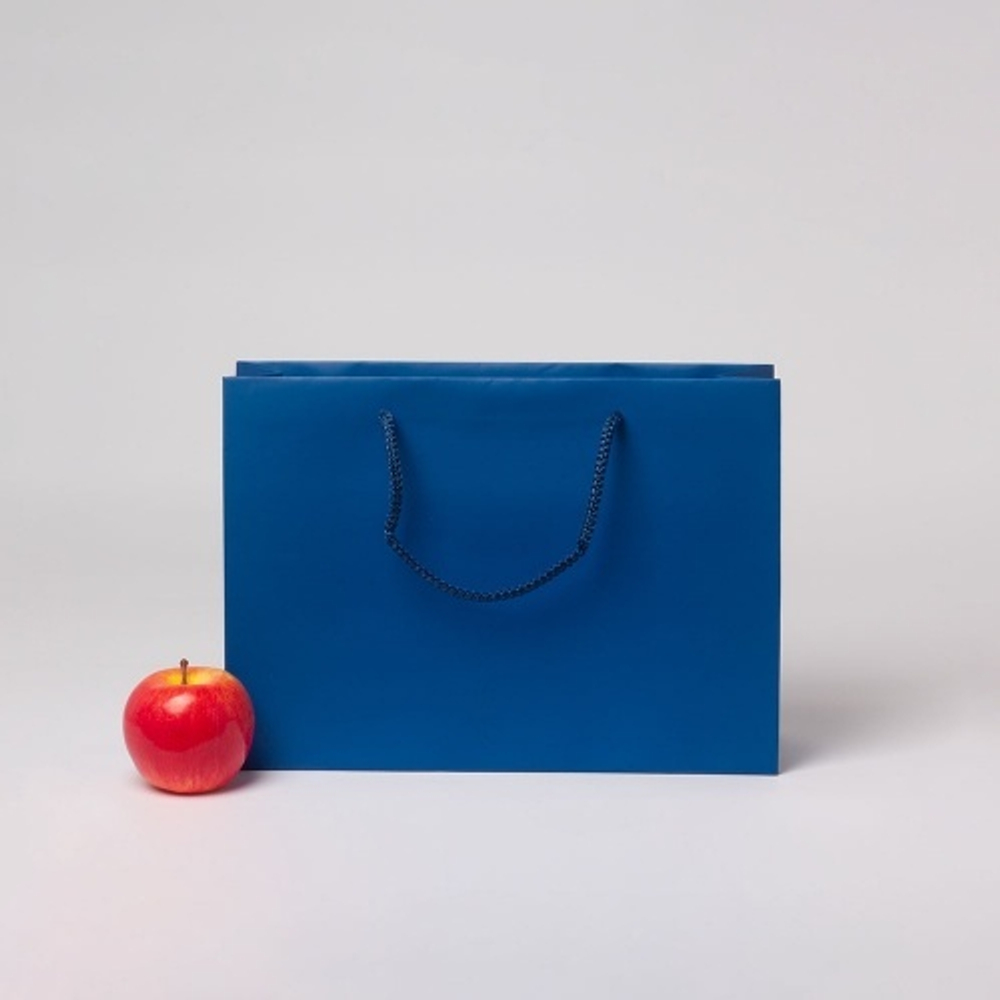 Пакет 35x25x10, синий, меловка