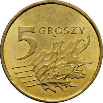 5 грошей 2013-2020 Польша
