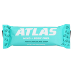 Atlas Bar, сывороточный протеиновый батончик от коров травяного откорма, мята и шоколадная крошка, 12 батончиков по 54 г (1,9 унции)