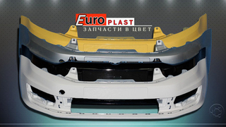 Передний бампер в цвет Volkswagen Polo 2015-2018